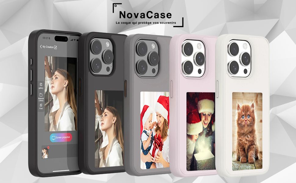 NovaCase - Coque iPhone E-Ink